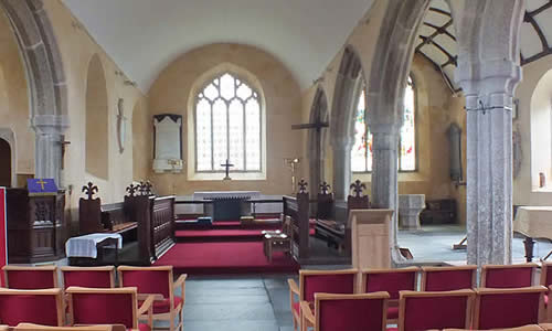 Interior of Lanlivery Parish Church