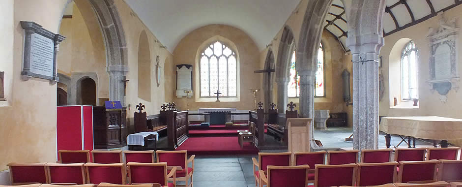 Interior of Lanlivery Parish Church