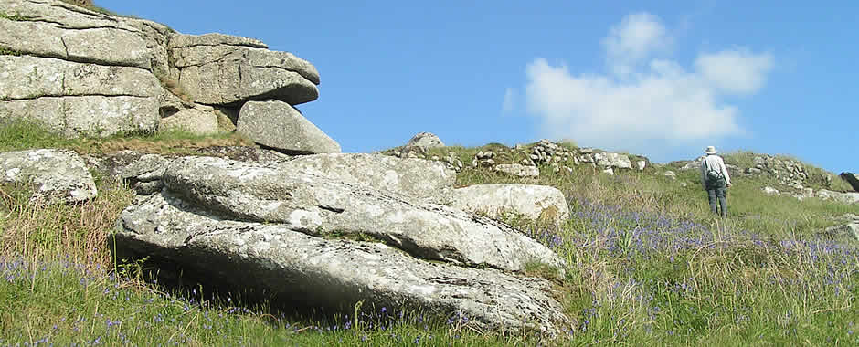 Helman Tor in the parish of Lanlivery