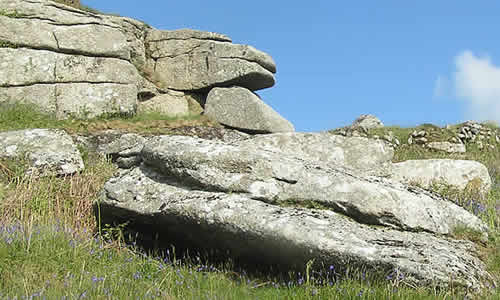 Helman Tor in the parish of Lanlivery